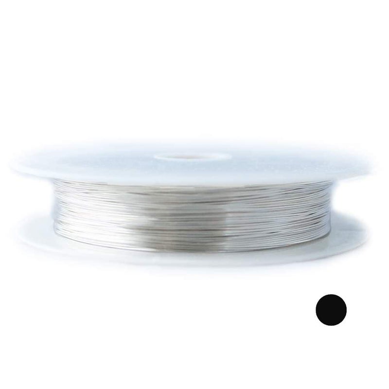 Craft Wire 24 Gauge, 925 Sterling Silver Wire (Round) Dead Soft Made in USA - 25FT by CRAFT WIRE - Image 1